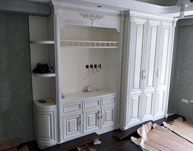 境城名匠衣柜電視柜組合實(shí)拍圖