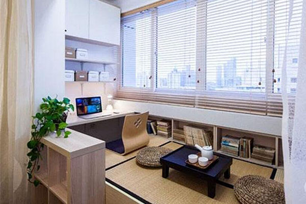 榻榻米書桌組合效果圖