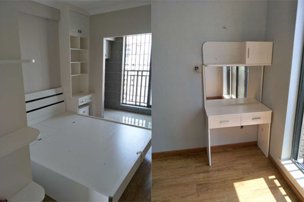 書桌、床組合實(shí)拍圖